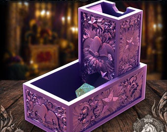 Court Jester Folding Dice Tower | Fates End |  Fantasy | DnD | RPG | Tabletop | Roleplay Gaming | Gamer Gift