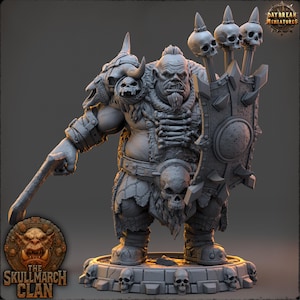 Vorguk Chaincutter | Daybreak Miniatures | The Skullmarch Clan | RESIN| Fantasy | Horror| Wargaming | RPG | DnD | Gaming Miniature | Ogre