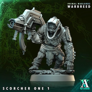 Scorcher Ones | Archvillain Games | Primal Warlords - Warbreed | Resin | Sci-Fi | DnD | RPG | Tabletop | Miniature | Monster