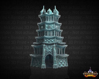 Drow Dice Tower | Fates End |  Fantasy | DnD | RPG | Tabletop | Roleplay Gaming Miniatures | Terrain