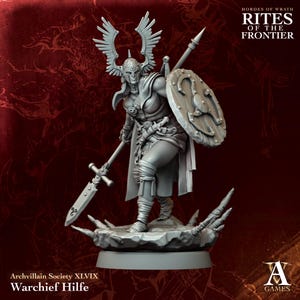 Warchief Hilfe | Archvillain Games | Hordes of Wrath Rites of Frontiers | RESIN | Fantasy | DnD | RPG | Tabletop | Gaming Miniature