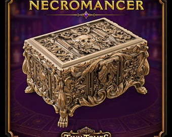 Bóveda Arcana del Nigromante / Fates End / Fantasía / DnD / RPG / Juego de Mesa / Regalo para Jugadores / Soporte para Cartas/Dados