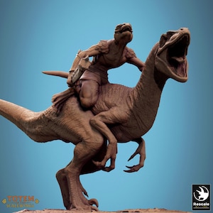 Jurassic Velociraptor Cry | Rescale Miniatures | Totem Of The Scalewing | DnD | RPG | Tabletop | Gaming | Miniatures