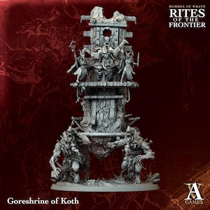 Goreshrine of Koth | Archvillain Games | Hordes of Wrath Rites of Frontiers | RESIN | Fantasy | DnD | RPG | Tabletop | Gaming Miniature