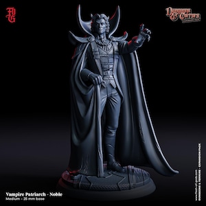 Vampire Patriarch | Flesh of Gods | Dungeons & Terrors Expansion Pack | RESIN | Fantasy | Horror | DnD | RPG | Miniature | Character