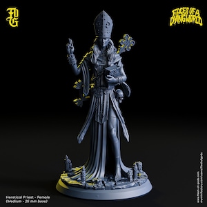 Heretical Priest | Flesh of Gods | Dungeons & Terrors Expansion Pack | RESIN | Fantasy | Horror | DnD| RPG| Character Model