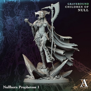 Nullborn Prophetess | Archvillain Game | Gravebound - Children of NULL | Fantasy | DnD | RPG | Gaming | Miniatures | Monster Model