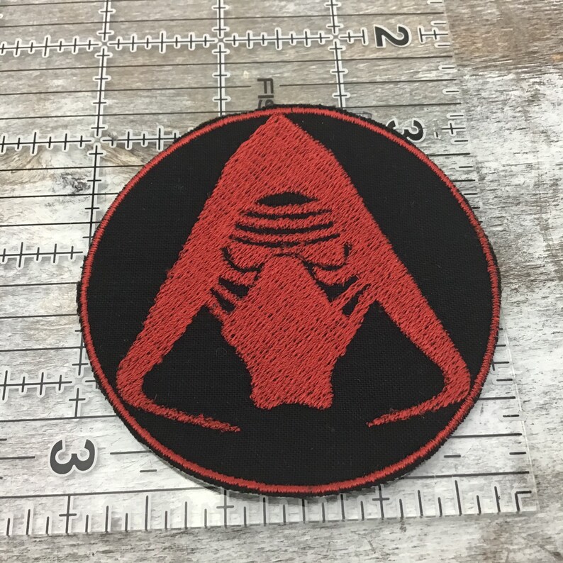 Star Wars Kylo Ren Patch 3\u201d Embroidered Iron On Emblem