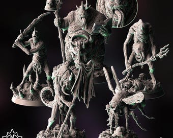 Plague Demon Gardeners | Sins Miniatures | Infested Village | Fantasy | Horror | DnD | RPG | 40K | Miniature