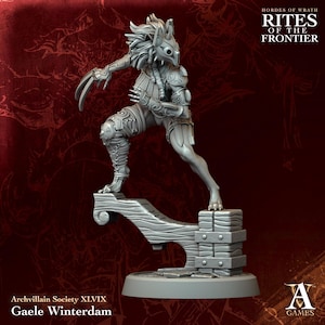 Gaele Winterdam | Archvillain Games | Hordes of Wrath Rites of Frontiers | RESIN | Fantasy | DnD | RPG | Tabletop | Gaming Miniature | Model
