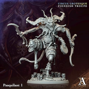 Pasquilant | Archvillain Game | Circus Grotesque - Fiendish Troupe | Fantasy | DnD | RPG | Tabletop | Gaming | Miniatures | Jester | Horror
