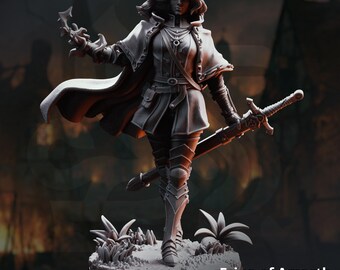 Erina de Amarth - Proctora de Canos / DM Stash / El Fin Difícil / Fantasía / DnD / RPG / Juegos / Miniatura / Modelo de Personaje