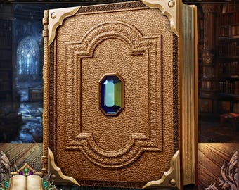 Simple Spellbook Tome - Card Dice Mini Storage | Fates End | DnD | RPG | Roleplay Gaming | MTG Magic Card Box | Gamer Gift | Wizard