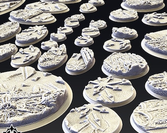 Bases Redondas Temáticas del Caos / Miniaturas de los Pecados Capitales / Fantasía / Terror / DnD / RPG / 40K / Juego de Bases
