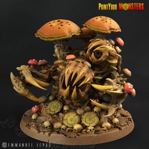 Giant Mushroom Monster | Print Your Monster | The Lost Mushrooms | Resin | Fantasy | DnD | RPG | Tabletop| Myconid Creatures