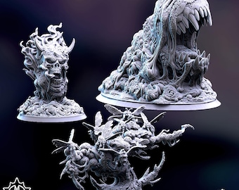 Hechizos Primigenios de la Plaga / Miniaturas de Pecados Capitales / Destrucción Forajida / Fantasía / Terror / DnD / RPG / 40K / Miniatura