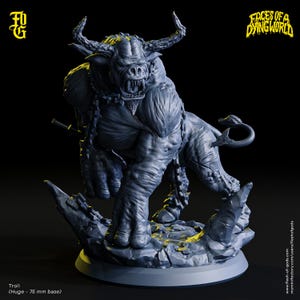 Troll | Flesh of Gods | Dungeons & Terrors Expansion Pack | RESIN | Fantasy | Horror | DnD | RPG | Miniature | BBEG