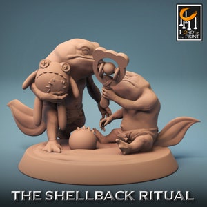 Croaker Babies | Rescale Miniature | Shellback Ritual | RESIN | Fantasy | DnD | RPG Tabletop | Gaming Miniatures | Frog Creatures
