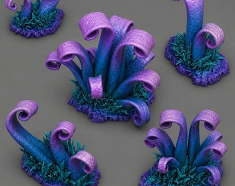 Void Tendril Flora Set of 5 | Print Your Monster | Fantasy | DnD | RPG | Tabletop | Terrain