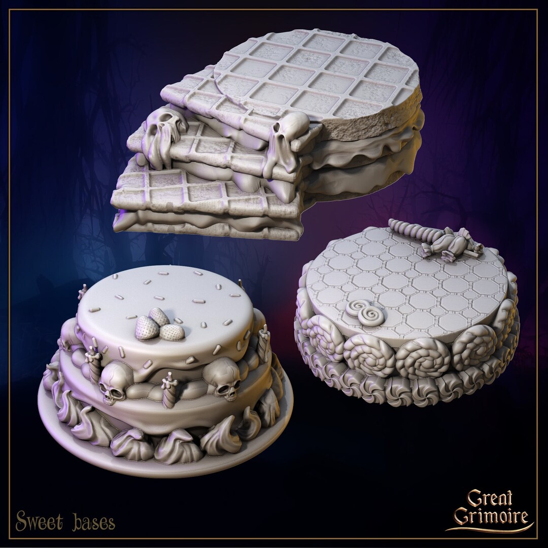 Sweet Bases Great Grimoire Candy Crime 3D Resin Print RPG Tabletop