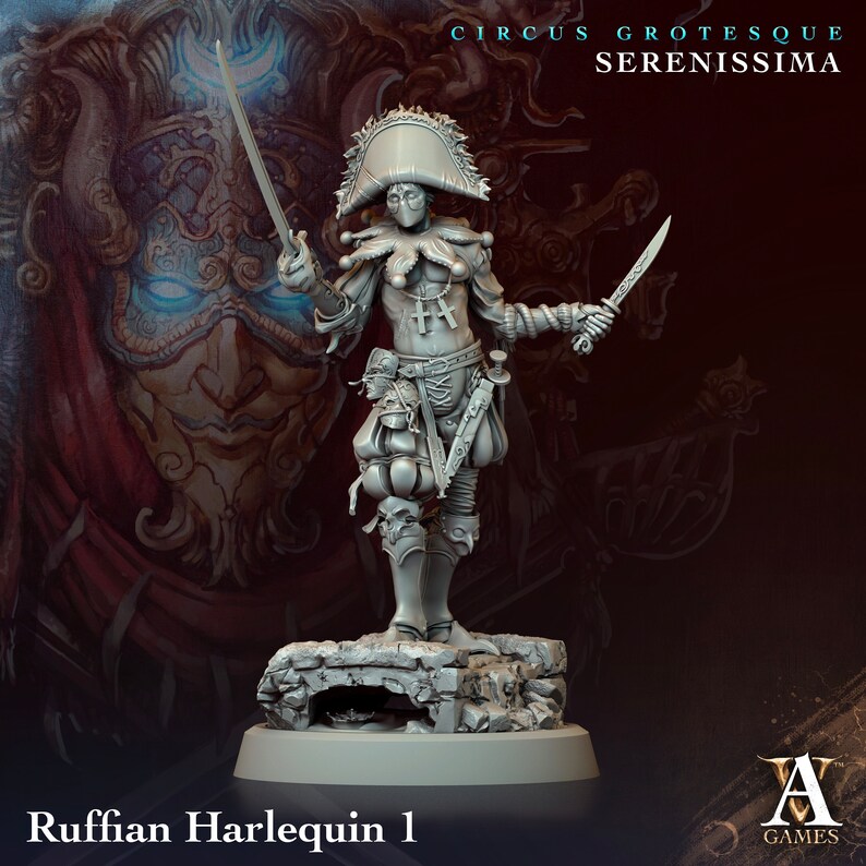 Ruffian Harlequin | Archvillain Games | Circus Grotesque - Serenissima ...