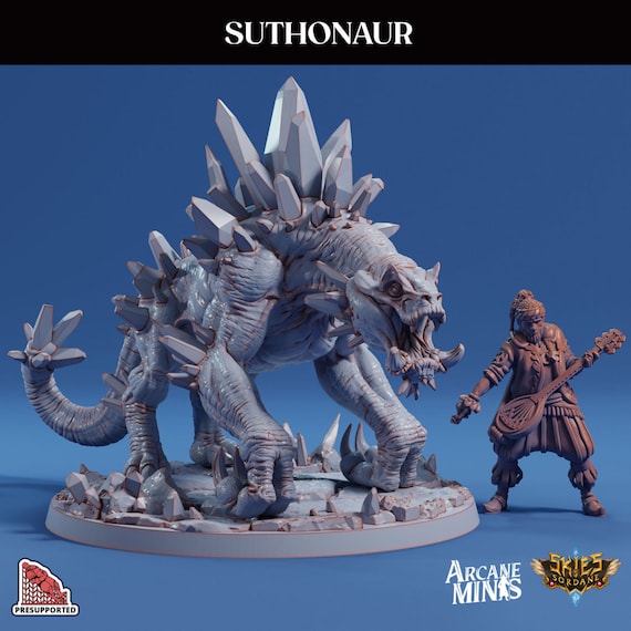 Suthonaur Arcane Minis Cirque Du Sordane Resin Fantasy Dnd RPG Tabletop  Miniature Dragon Crystal Monster Crystal Beast 