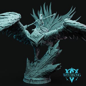 Wingsworn Acolytes | Witchsong | Owl God| RESIN | Fantasy | Horror | RPG | Gaming Miniatures | Mounted Character | Owl Beast