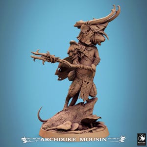 Mouse Tusk | Rescale Miniature | Tale of Archduke Mousin Tome 3 | RESIN | Fantasy | DnD | RPG Tabletop | Gaming Miniatures | Mouse