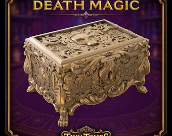Bóveda Arcana de Magia de la Muerte / Fates End / Fantasía / DnD / RPG / Juego de Mesa / Regalo para Jugadores / Soporte para Cartas/Dados
