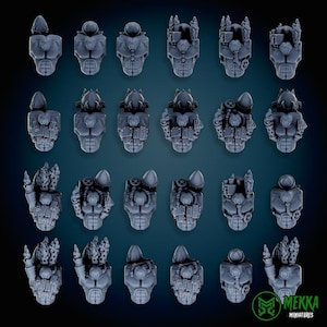 Cybork Torso | Mekka Miniatures | Modular Orks | Resin | Fantasy | Sci Fi | DnD | RPG | Tabletop | Miniature | 40K | Da Boyz