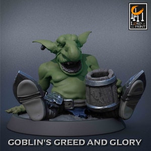 Goblin Basic Drink | Rescale Miniature | Green Goblins Glory | Resin | Fantasy | DnD | RPG | Tabletop | Miniature | Goblin Party
