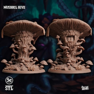 Mushril Hive  | Sordane Publishing | The Awakening | Resin | Fantasy | DnD | RPG | Tabletop | Miniature | Monster | Myconid Hive