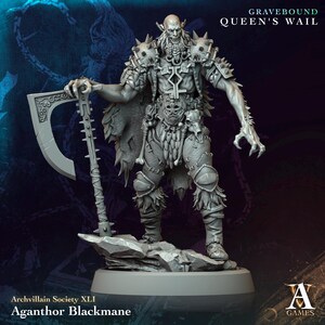 Aganthor Blackmane | Archvillain Game | Gravebound - Queen&#39;s Wail | Fantasy | DnD | RPG | Gaming | Miniatures | Character Model