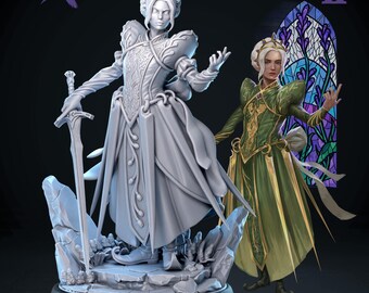 Baronesa Enora / Fábrica de Mamuts / Libro de los Espíritus / Fantasía / DnD / Juego de rol / Juegos de mesa / Miniaturas / Modelo de personaje