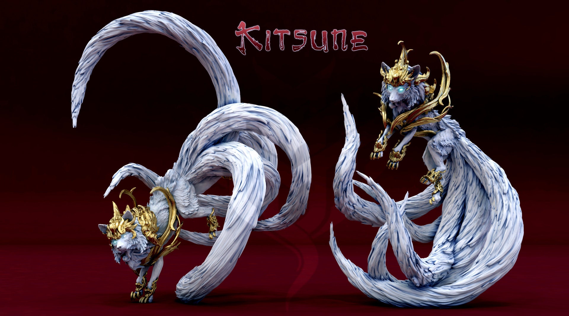 Kitsune Mini Monster Mayhem Dynasty of the Wild RESIN Etsy