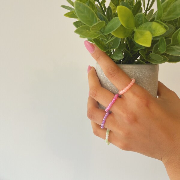 Beaded Rings - Etsy
