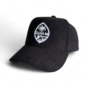 Black Corduroy Guam Snapback