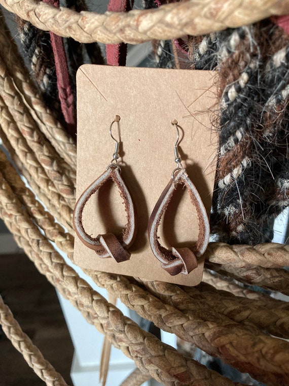 Genuine leather clearance for earrings