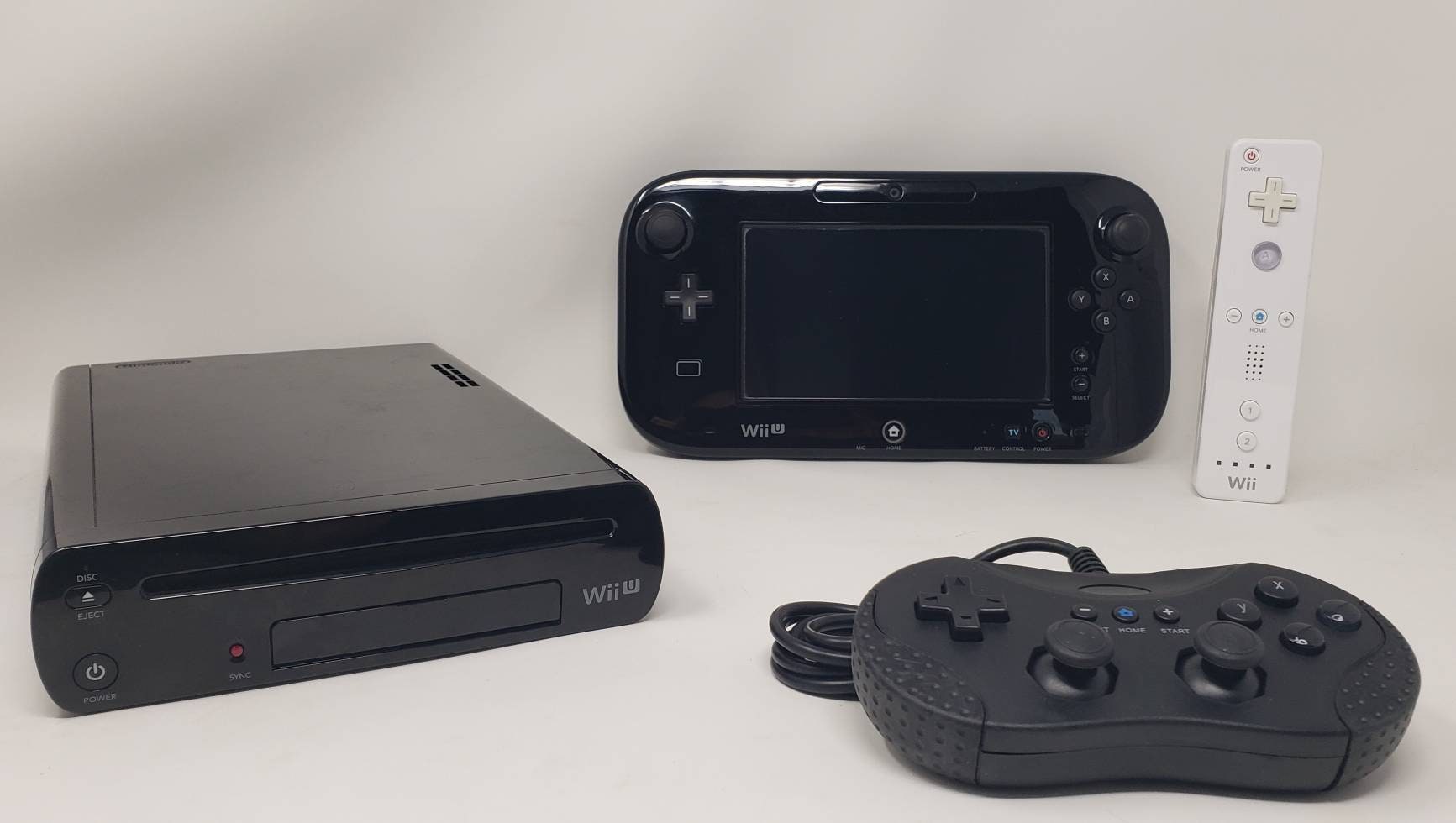 Wii U Back Console With Tabletwii Controller Classic Etsy