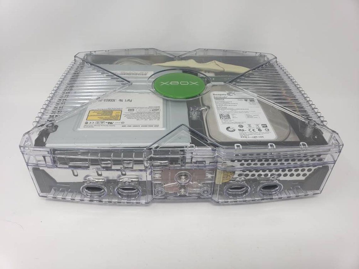 Xbox Ghost Case Clear Case 1TB HHD Controller Power Etsy