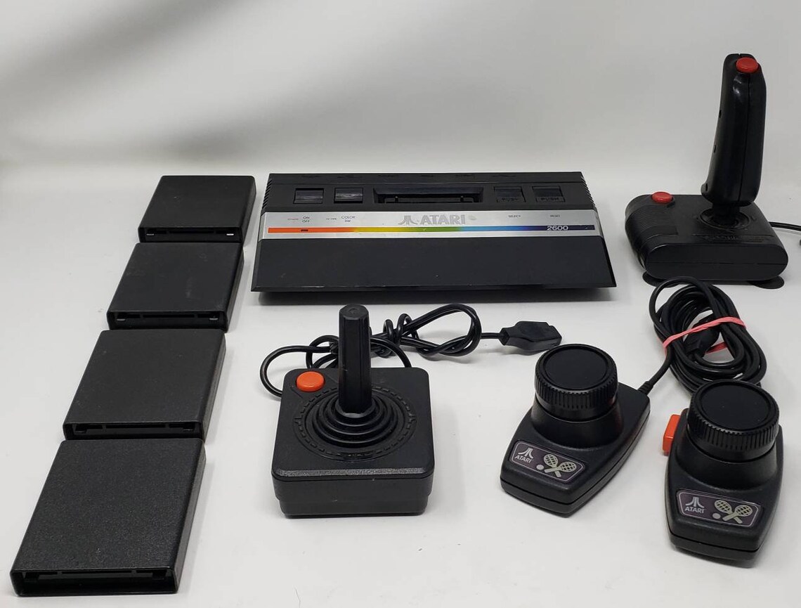 Atari 2600 Mini Consola Controlador Joy Stick Peddles Etsy