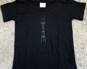 San Francisco Sutro Tower at Night Kids' T-shirt