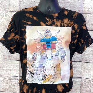 Custom Bleach tie dye Gundam T-shirt, Anime, Bleach tie dye, 80s cartoon