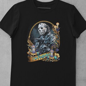 Friday the 13th, Jason Voorhees, Horror shirt, Jason, Camp Crystal Lake, Halloween, 80s horror