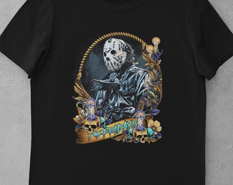 Friday the 13th, Jason Voorhees, Horror shirt, Jason, Camp Crystal Lake, Halloween, 80s horror
