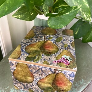 Golden Pears Trinket Box