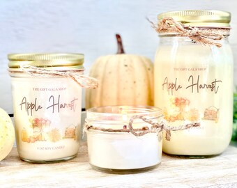 Apple Harvest Soy Candle, Fall Candles, Housewarming Gift, Gift for Her, Fall Decor, Fall Farmhouse candle, Fall Fragrance, Hello Fall