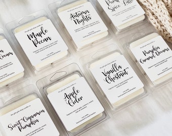 Soy Wax Melts, Choose Scent, Soy Wax Tarts, Clamshell Melts, 6 Pack, Melts for Warmer, Long Lasting Wax Melts, Vegan Wax Melts, Hand Poured