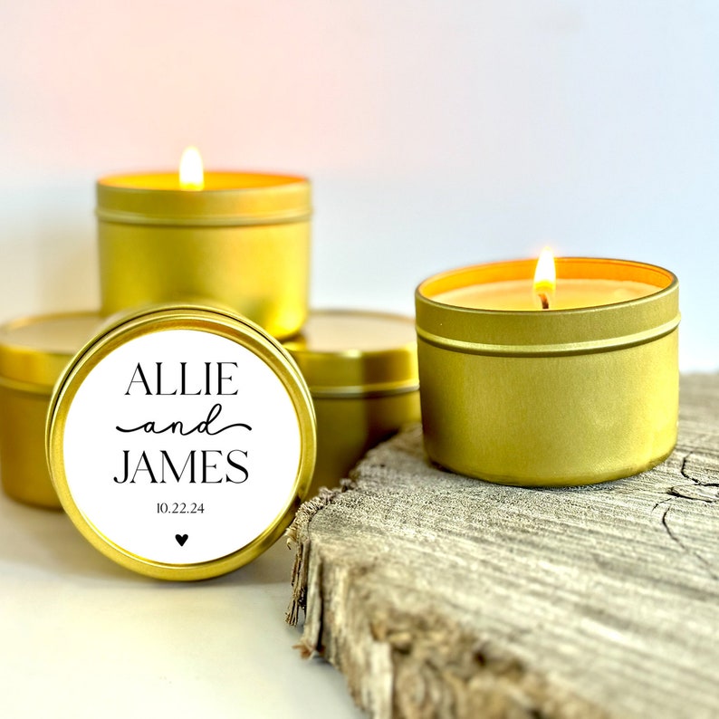 Bulk Wedding Favors for Gusts / Set of 10 Candles / Custom Wedding ...