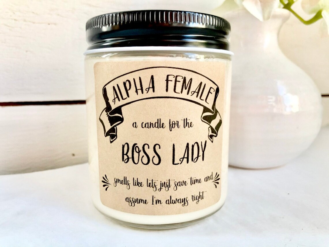 Funny Boss Lady Candle Gift Gift box For Boss Woman Boss Day Etsy
